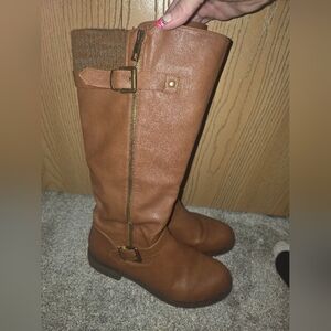 Light Brown Dark Brown Winter Boots Size 10